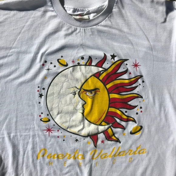 Vintage Sun & Moon Puerto Vallarta Tourism Tee - Picture 3 of 5